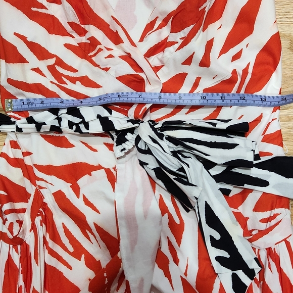 DVF Red Pattern Dress - Picture 10 of 10